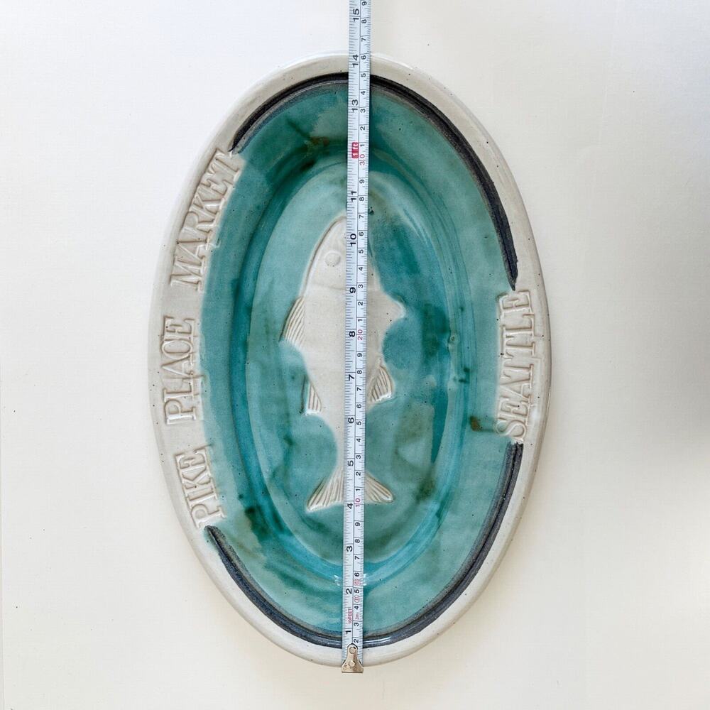Sally Christopher Pike Place Market Seattle Fish Platter Studio Pottery 1989 - Picture 7 of 8